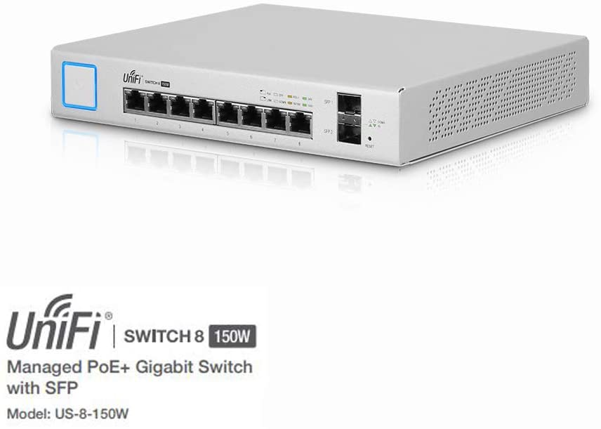 Ubiquiti US-8-150W UniFi 8-Port Gigabit Ethernet PoE managed Switch - Image 2