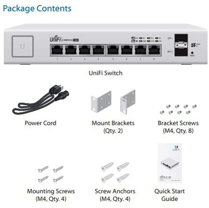 Ubiquiti US-8-150W UniFi 8-Port Gigabit Ethernet PoE managed Switch - Image 3