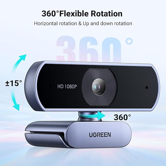 UGreen 1080P USB HD Webcam With Microphone – UG-15728 - Image 5
