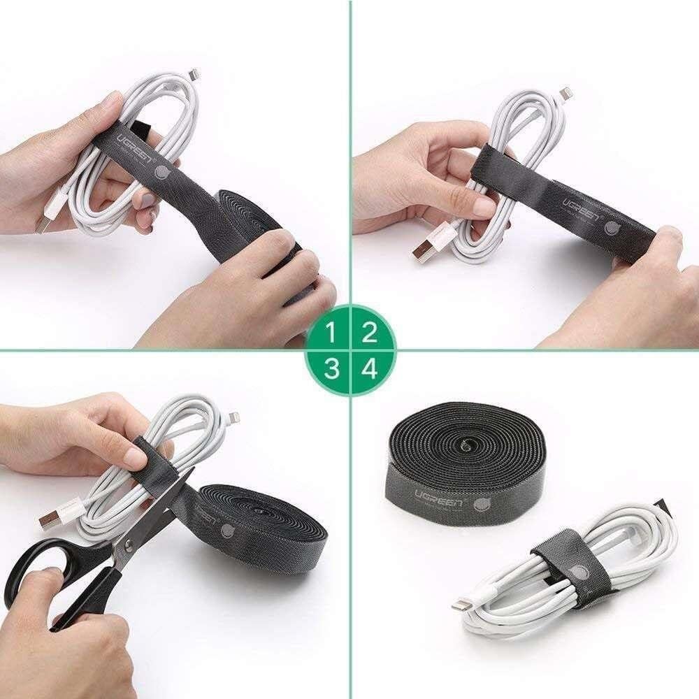 UGREEN LP124 5m Cable Organizer Roll UG-40356 –Flexible Wire Management Sleeve for Home & Office Setup - Image 2