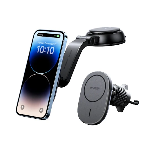 UGREEN CD345 Magnetic Car Wireless Charger UG-15120 – Fast Qi Charging Mount for Smartphones - Image 3