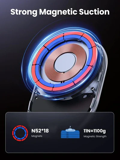 UGREEN CD345 Magnetic Car Wireless Charger UG-15120 – Fast Qi Charging Mount for Smartphones - Image 7