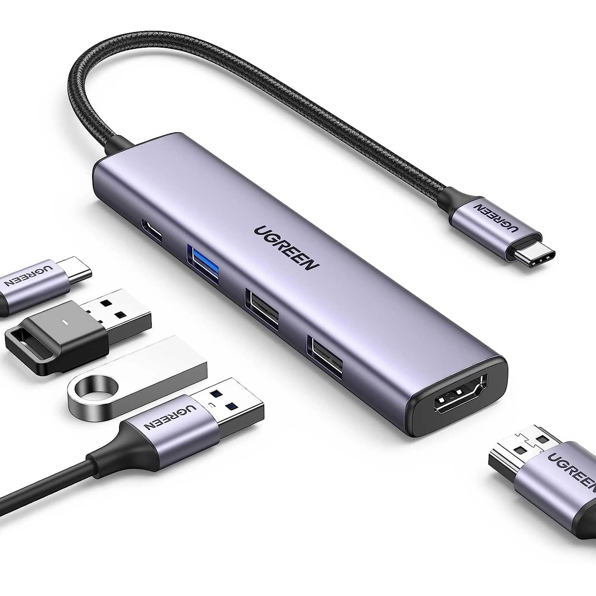 UGREEN CM 475 USB-C To HDMI + USB3.0 A + USB2.0 A (2 Ports) + PD Power Converter - UG-15495 - Image 2