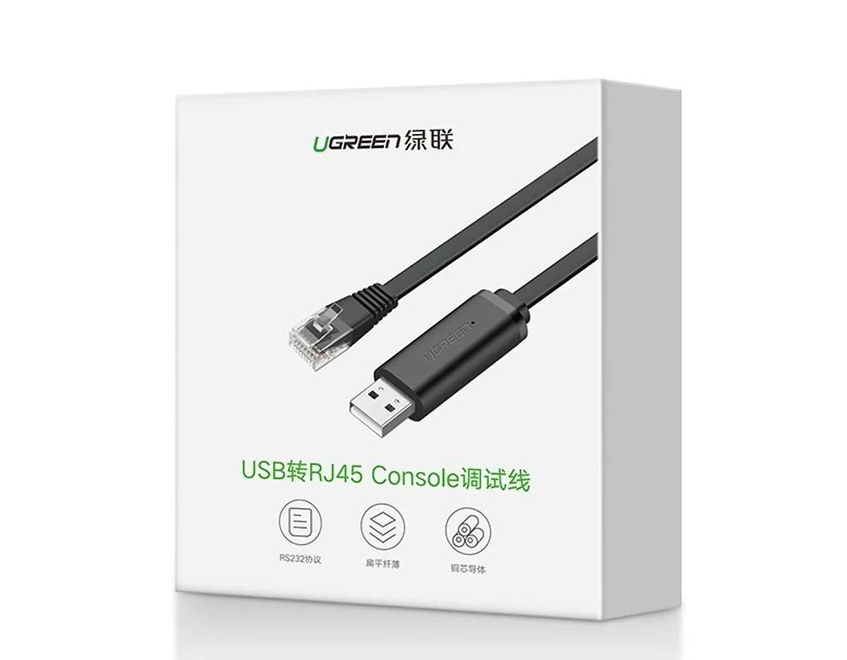 UGREEN CM204 1.5m USB-A to RJ45 Console Cable UG-50773 – Reliable Networking & Device Management - Image 4