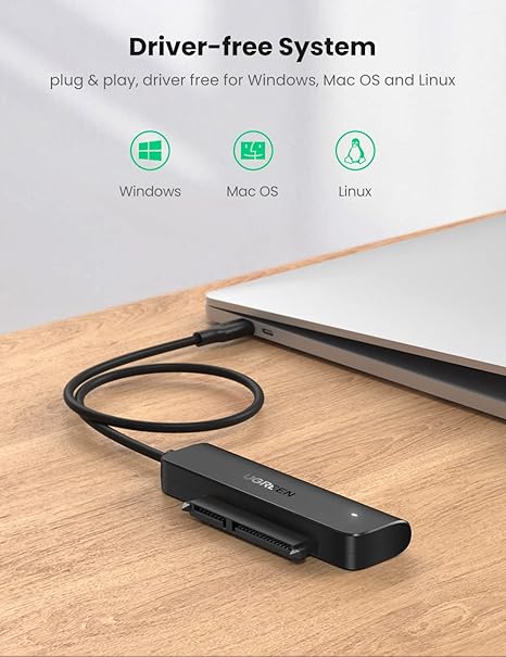 UGREEN CM321 USB-C 3.1 to SATA Adapter Cable for 2.5“ Drive - Image 4