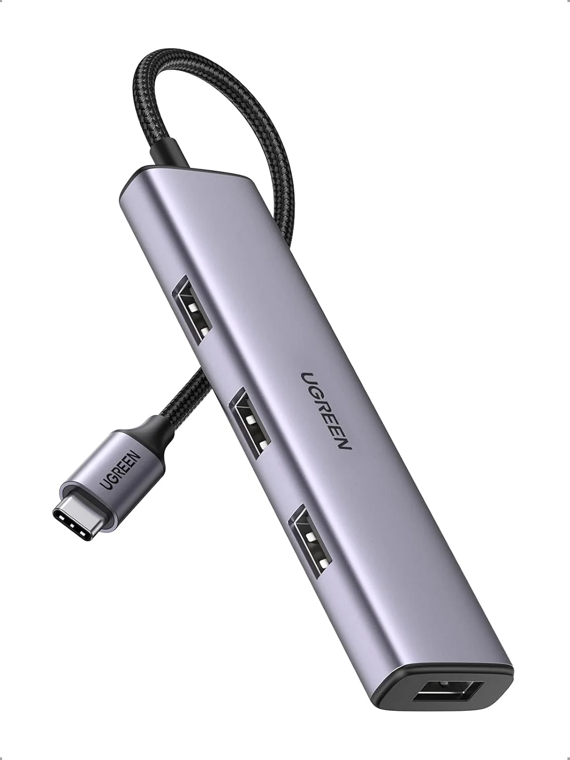 Ugreen CM417 USB C HDMI Hub, USB C to 4 Ports USB 3.0 Hub, USB-C Multiport Splitter with 5Gbps Fast Transfer