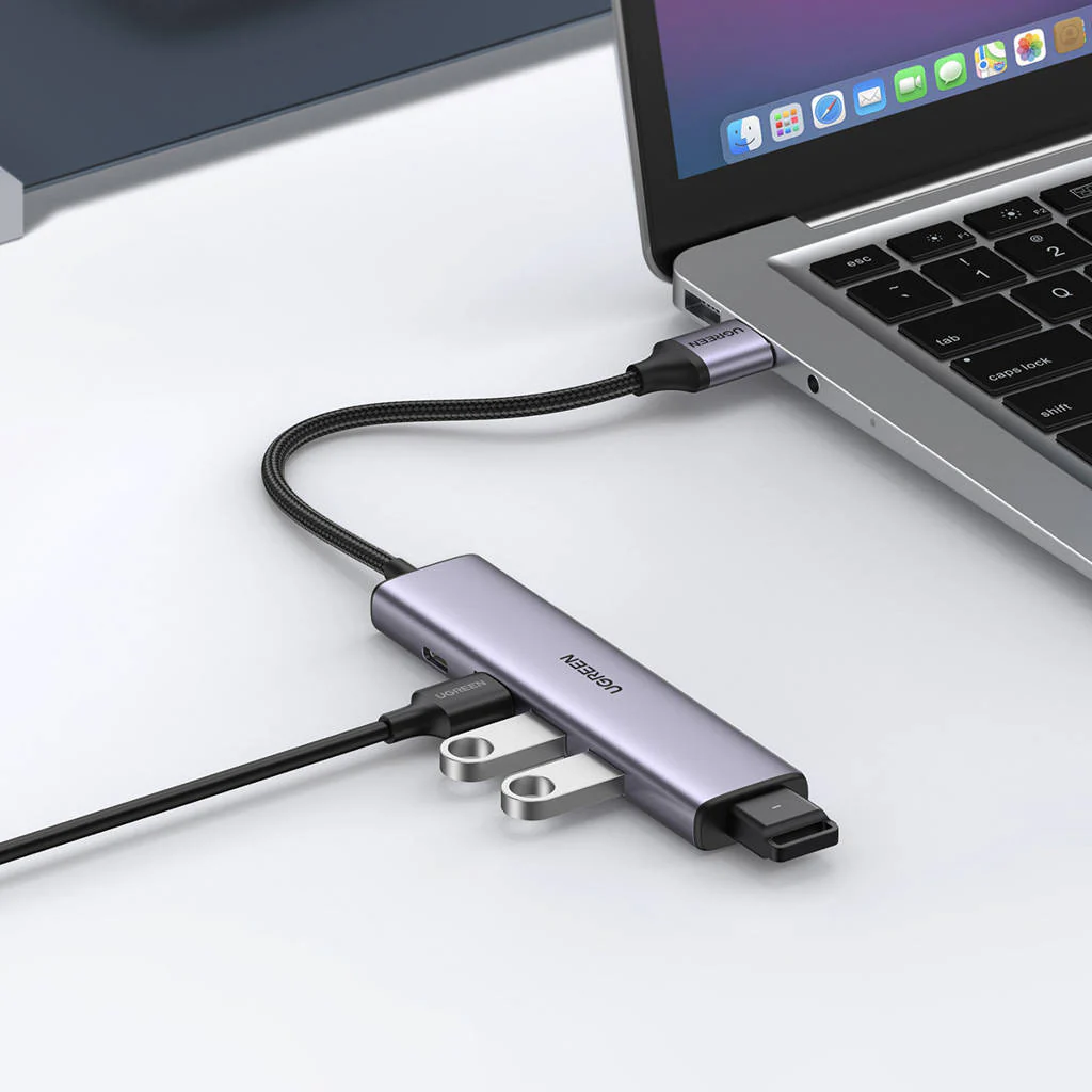 Ugreen CM473 USB 3.0 to 4 Ports Hub Splitter with 20CM Cable (UG-20805) - Image 4