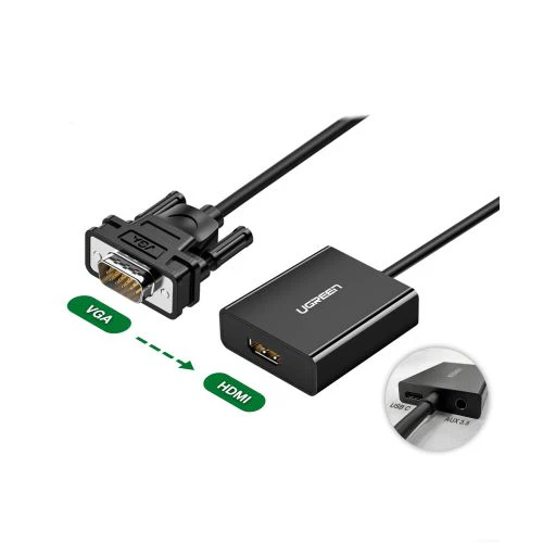 UGREEN CM513 VGA to HDMI Adapter UG-50945 – High-Definition Video & Audio Converter for PC, Laptop & Projector - Image 3