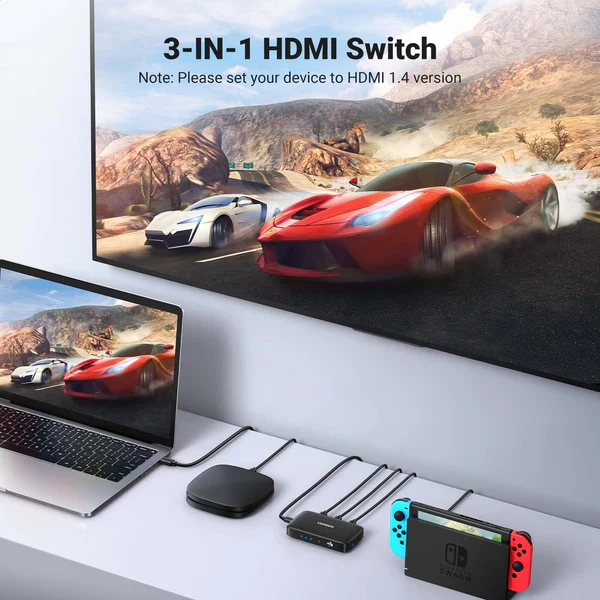 UGREEN CM598 HDMI Switch 3 in 1 Out 4K HDMI Switcher - Image 4