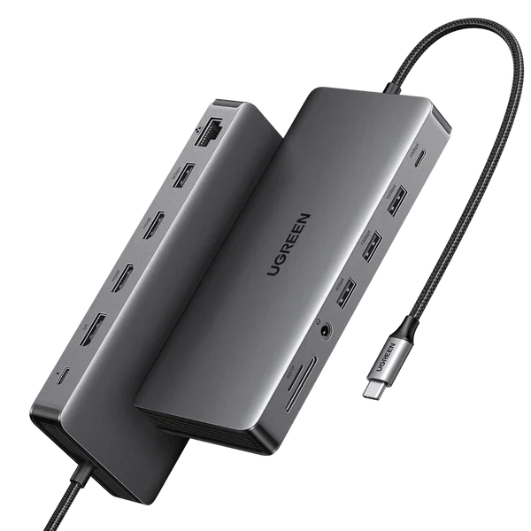 UGREEN CM681 13-in-1 USB-C Multifunction Adapter UG-15978 – Fast Data, HDMI, Ethernet & SD Card Hub