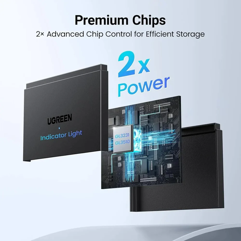UGREEN CM812 4-in-1 USB-C & USB-A Dual Interface Card Reader UG-45167 – SD/TF/MS/CF High-Speed Adapter - Image 4