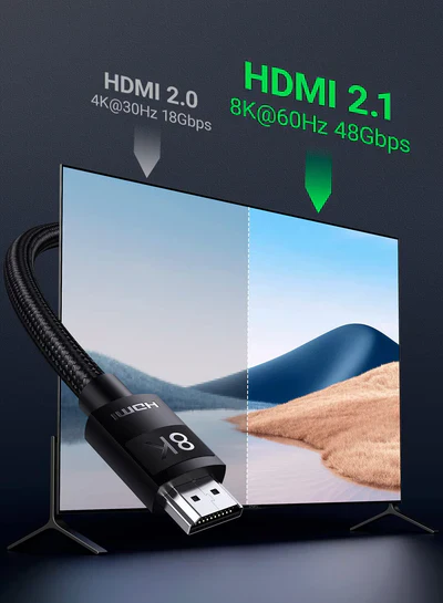UGREEN HD171 3m HDMI 2.1 8K Male to Male Cable UG-25911 – Ultra High Speed 48Gbps, 8K@60Hz & 4K@120Hz HDR HDMI Cord for TV, Gaming & Home Theater - Image 4