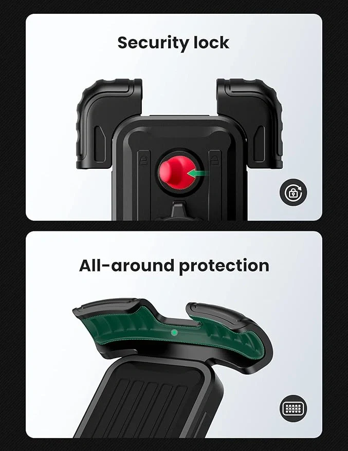 UGREEN LP494 Bike Mount Phone Holder UG-60548 – Adjustable Anti-Slip Handlebar Smartphone Holder for Cycling & Outdoor Use - Image 8