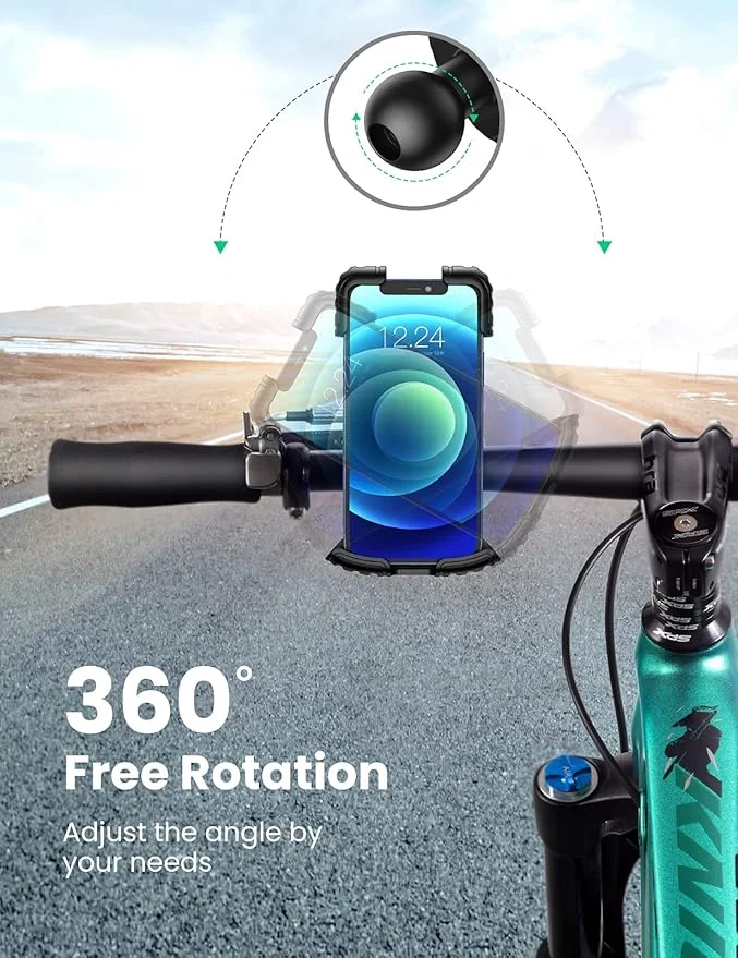 UGREEN LP494 Bike Mount Phone Holder UG-60548 – Adjustable Anti-Slip Handlebar Smartphone Holder for Cycling & Outdoor Use - Image 9