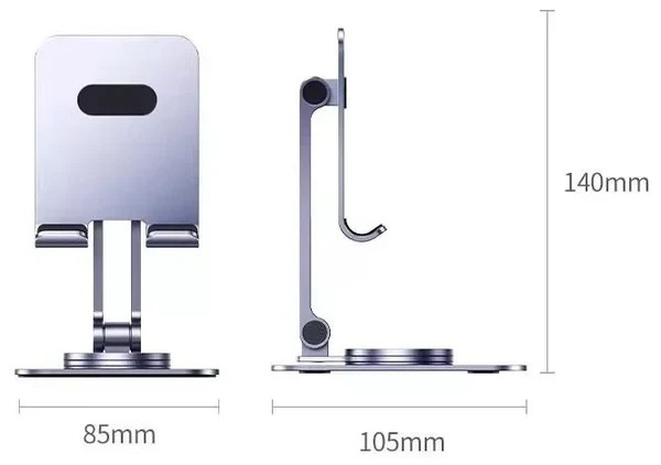 UGREEN LP777 Rotary Desk Cell Phone Stand 25948 – Adjustable 360° Swivel Mobile Holder for Phones and Small Devices in Office, Home, and Professional Workstations - Image 2
