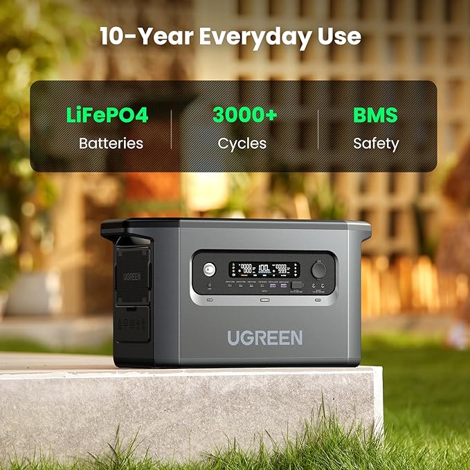UGREEN PowerRoam Portable Power Station 2048Wh | 2300W UK - GS2200 - Image 3