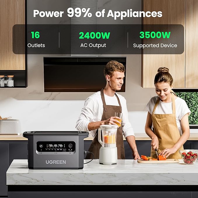 UGREEN PowerRoam Portable Power Station 2048Wh | 2300W UK - GS2200 - Image 6
