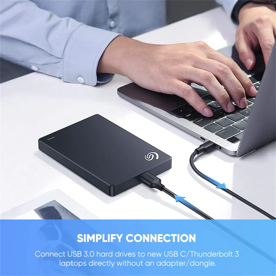 UGREEN US312 USB C to Micro-B 3.0 Cable - Image 2