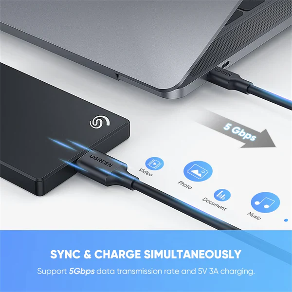UGREEN US312 USB C to Micro-B 3.0 Cable - Image 5
