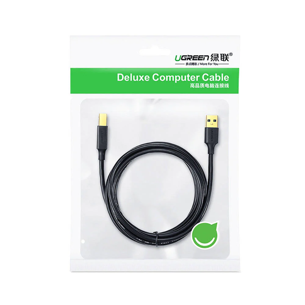 Ugreen USB 2.0 AM to BM Printer Cable 2 Meters - US135 - Image 4