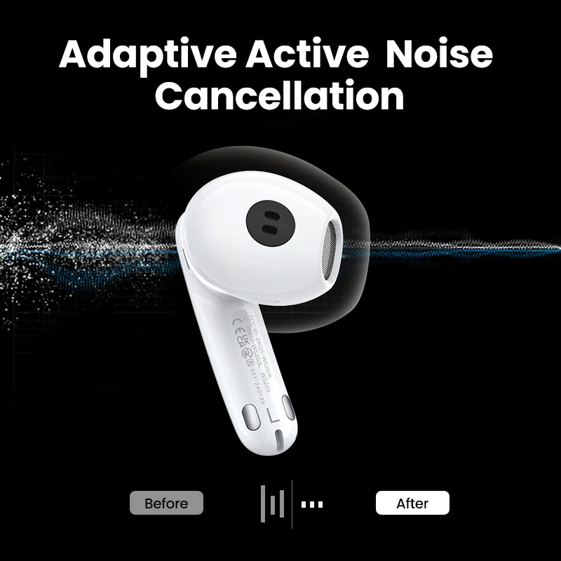 UGREEN WS203 HiTune H6 Pro Hybrid ANC Wireless Earbuds UG-35873 – Bluetooth 5.3, Deep Bass & Hi-Res Sound - Image 2