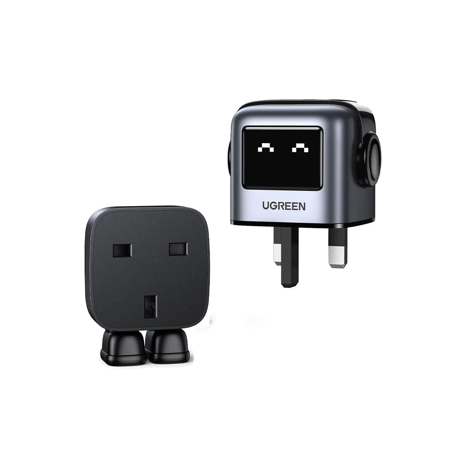 UGREEN CD361 Uno 65W 3-Port GaN Fast Charger UG-25686 – UK Grey, USB-C & USB-A Power Delivery, Compact Travel Adapter - Image 2
