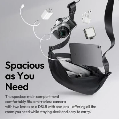 Ulanzi HMN1 Lunar Sling Bag – Compact and lightweight bag designed for easy carrying and quick access to essentials during travel and daily use - Image 2