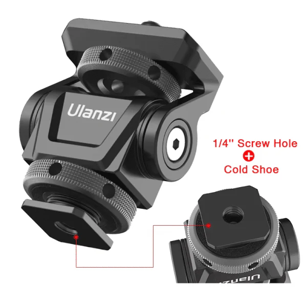 Ulanzi U-150 Monitor Ballhead – Compact mounting accessory that provides stable and flexible positioning for monitors and cameras - Image 2
