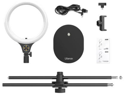 Ulanzi T1 Desktop Overhead Shooting Bracket Ring Light Set – Stable overhead shooting setup designed to improve lighting and support clear, professional content creation - Image 2