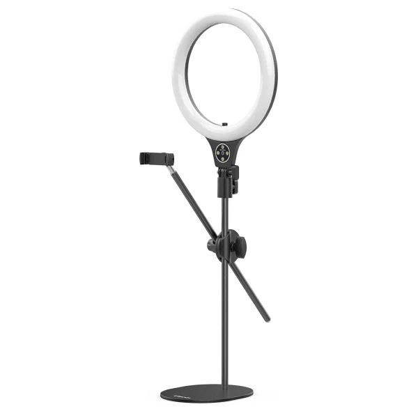 Ulanzi T1 Desktop Overhead Shooting Bracket Ring Light Set – Stable overhead shooting setup designed to improve lighting and support clear, professional content creation - Image 4