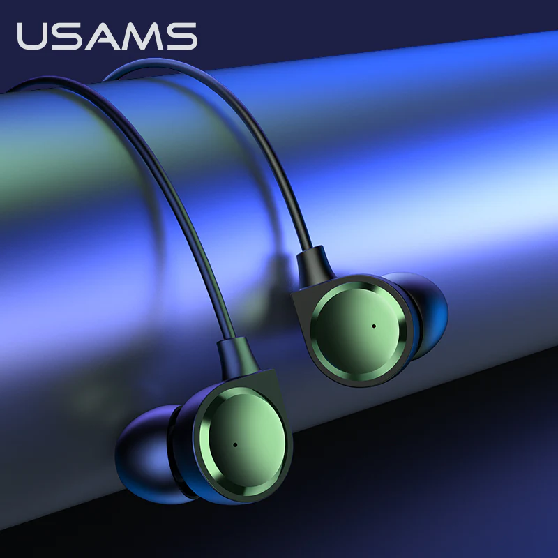 USAMS EP-40 In-ear Electroplating Cord Headphones 1.2m(HSEP4002) - Image 2