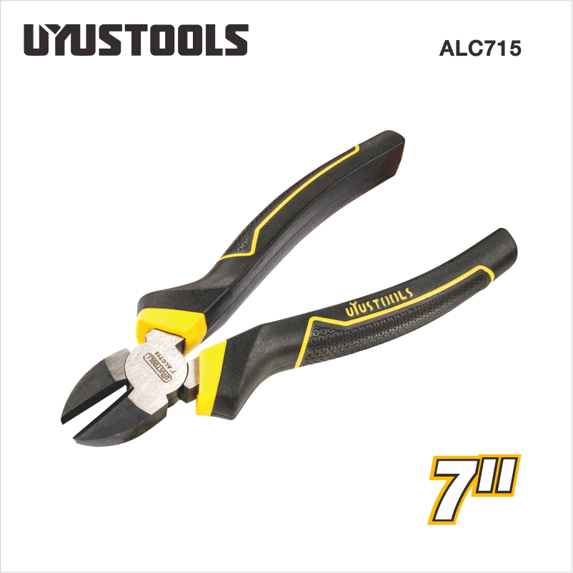 Uyustools ALC715 7’’ Diagonal Cutting Nippers – Precision Steel Wire Cutters for Electronics, Jewelry, and DIY Projects - Image 2