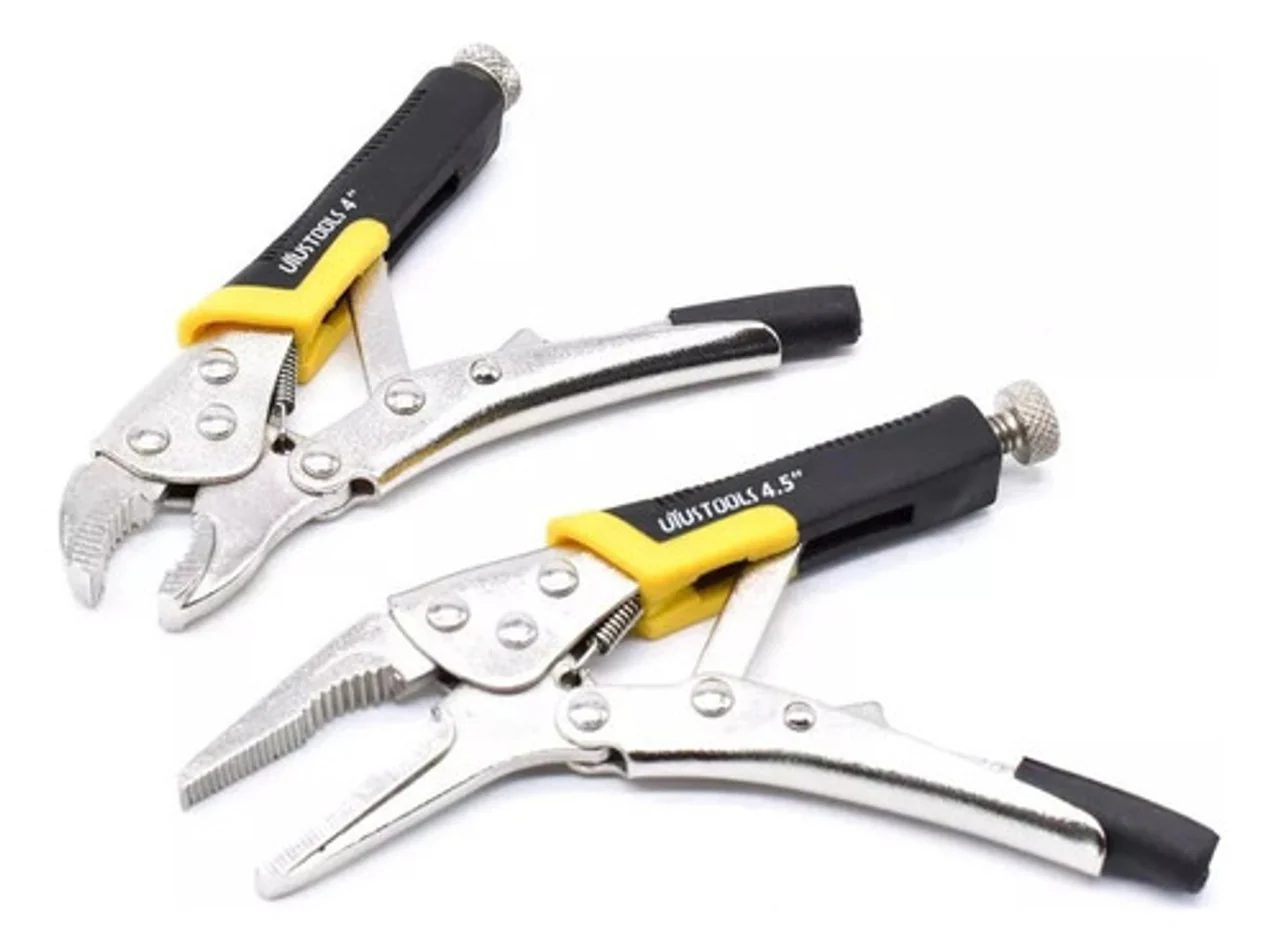 Uyustools ALM02U 4.5'' &  4'' 2pcs Mini Locking Pliers Set – Compact, Durable, Precision Grip for DIY, Crafts & Repairs - Image 2