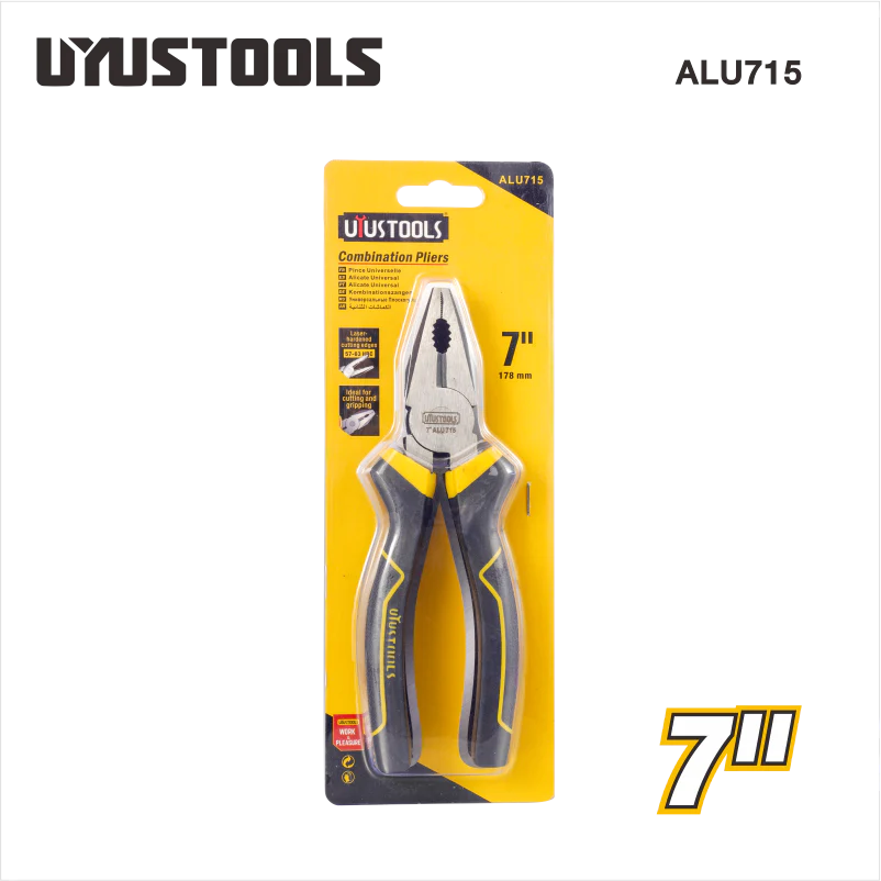 Uyustools ALU715 7’’ Combination Pliers – Heavy-Duty, Durable, Precision Grip, Multi-Purpose Hand Tool for Electrical & Mechanical Use - Image 2