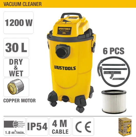 Uyustools ASP30L Electric 30L Wet & Dry Vacuum Cleaner - Industrial Grade Suction - Easy to Use & Durable for Home & Workshop - Image 4