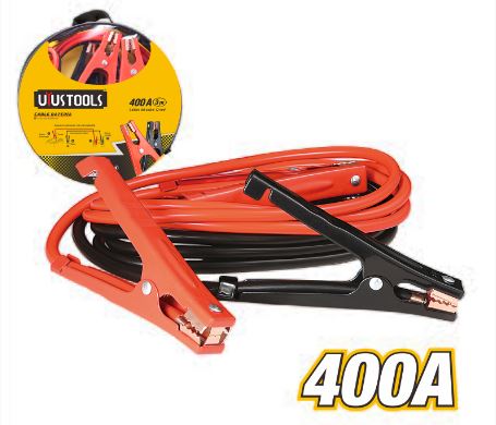 Uyustools CBA40U 400A Booster Cable – Heavy-Duty Car Jump Starter, Portable Automotive Battery Jumper, Durable & Reliable for Cars & Trucks