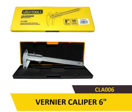 Uyustools CLA006 6’’ Vernier Caliper – Precision Measuring Tool, Stainless Steel, Metric & Inch Scale, Durable Engineering Gauge - Image 2