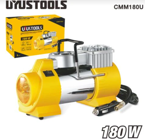Uyustools CMM180U Auto Air Compressor 180W – Powerful Portable Tire Inflator – Quick-Fill Air Pump for All Vehicles - Image 3