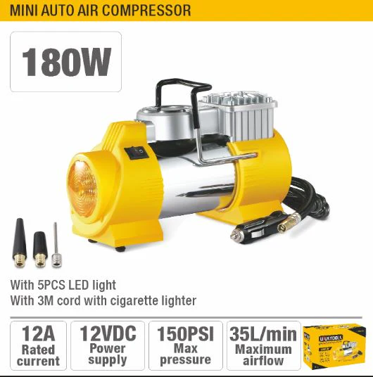 Uyustools CMM180U Auto Air Compressor 180W – Powerful Portable Tire Inflator – Quick-Fill Air Pump for All Vehicles - Image 4