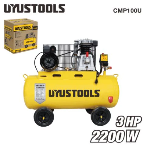 Uyustools CMP100U Electric Air Compressor 100 Litres – High Pressure Industrial Grade Powerful Silent Motor for Workshop and Garage Use - Image 3