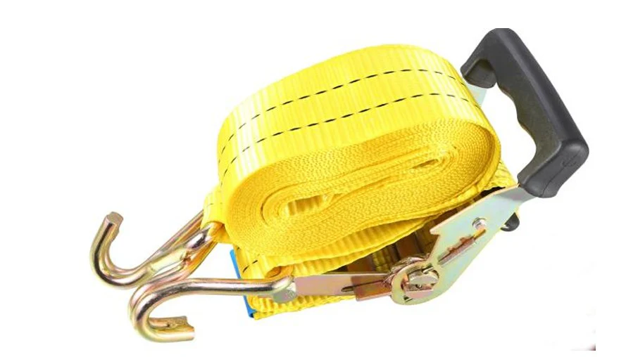 Uyustools CU5015 Ratchet Tie Down 2" x 6M – Heavy Duty Polyester Strap – 1 Ton Rated Working Load – 2 Ton Max Break Strength – Secure Cargo, Trucks, Trailers, Transport