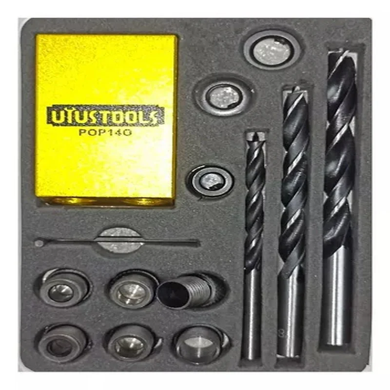Uyustools POP140 14PCS Woodworking Oblique Hole Locator Kit – Precision Drilling, Angled Doweling, Durable Woodworking Tools Set