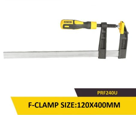 Uyustools PRF240U 120 x 400 mm F-Clamp – Heavy-Duty Woodworking Clamp, Durable Metal Construction, Precision Grip for DIY & Professional Projects