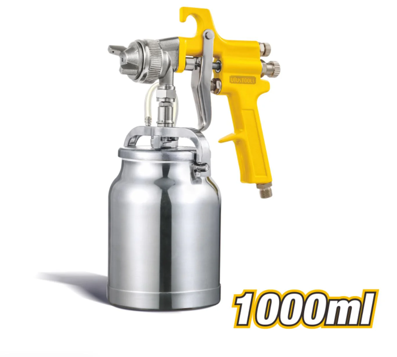 Uyustools SPA02U-M 1L Air Spray Gun – Stainless Steel Nozzle, High Precision, Professional Grade for Smooth Finishes & Durability