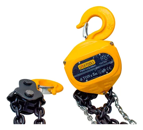 Uyustools TEC205 Chain Hoist - 2 Ton Capacity - Heavy Duty Industrial Lifting Hoist - Manual Pull Lift - Durable Steel Construction - Easy Operation - Image 2