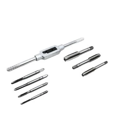 Uyustools TRA801 8 Piece Tap Set – High-Quality Carbon Steel Threading Tools, Metric & Imperial Sizes, Durable Precision for DIY & Professional Use
