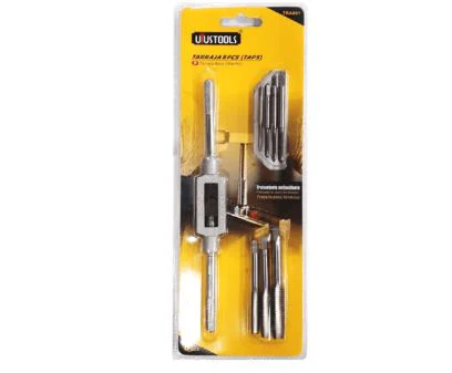 Uyustools TRA801 8 Piece Tap Set – High-Quality Carbon Steel Threading Tools, Metric & Imperial Sizes, Durable Precision for DIY & Professional Use - Image 2