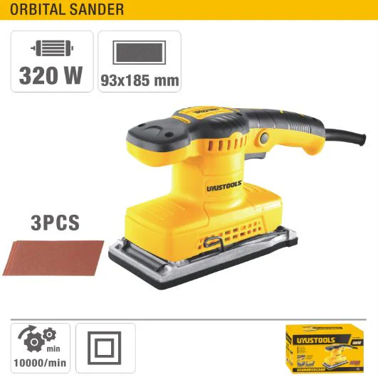 Uyustools UY-LJR185 Orbital Wood Finishing Sander – Powerful Electric Wood Sanding Tool for Smooth Surface Finishing - Image 4