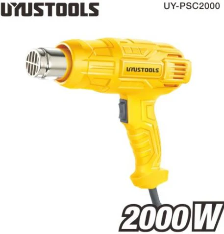 Uyustools UY-PSC2000 Corded Electric 2 Speed Heat Gun - Professional Industrial Hot Air Tool for Shrinking, Drying, and DIY Projects