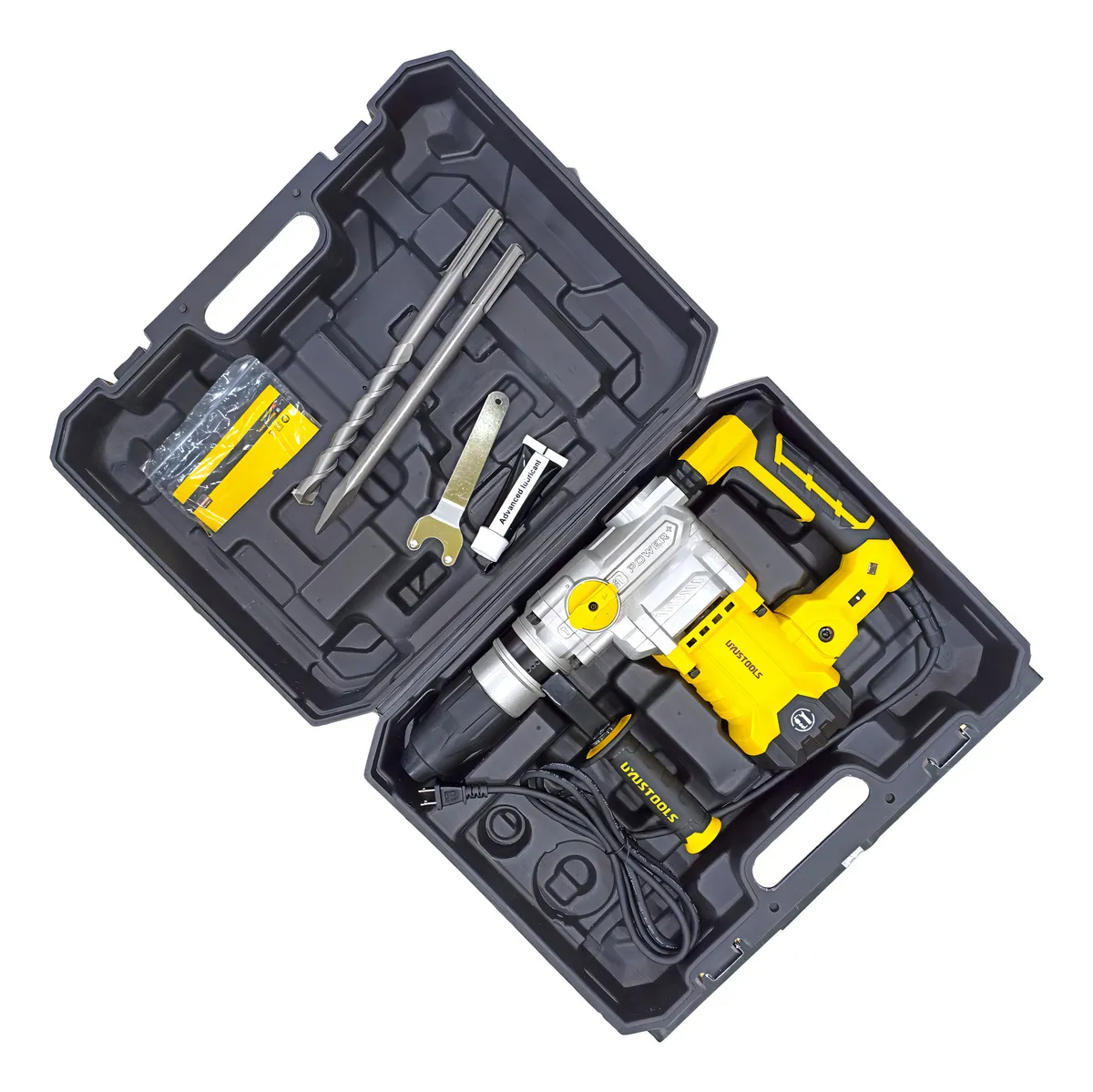 UYUSTOOLS UY‑RTM40R Rotary Hammer – Heavy-Duty Electric Demolition Drill, 40mm SDS Plus, 1050W Power, Variable Speed, Hammer Drill for Concrete, Masonry, Wall Chiseling & Construction Projects - Image 4